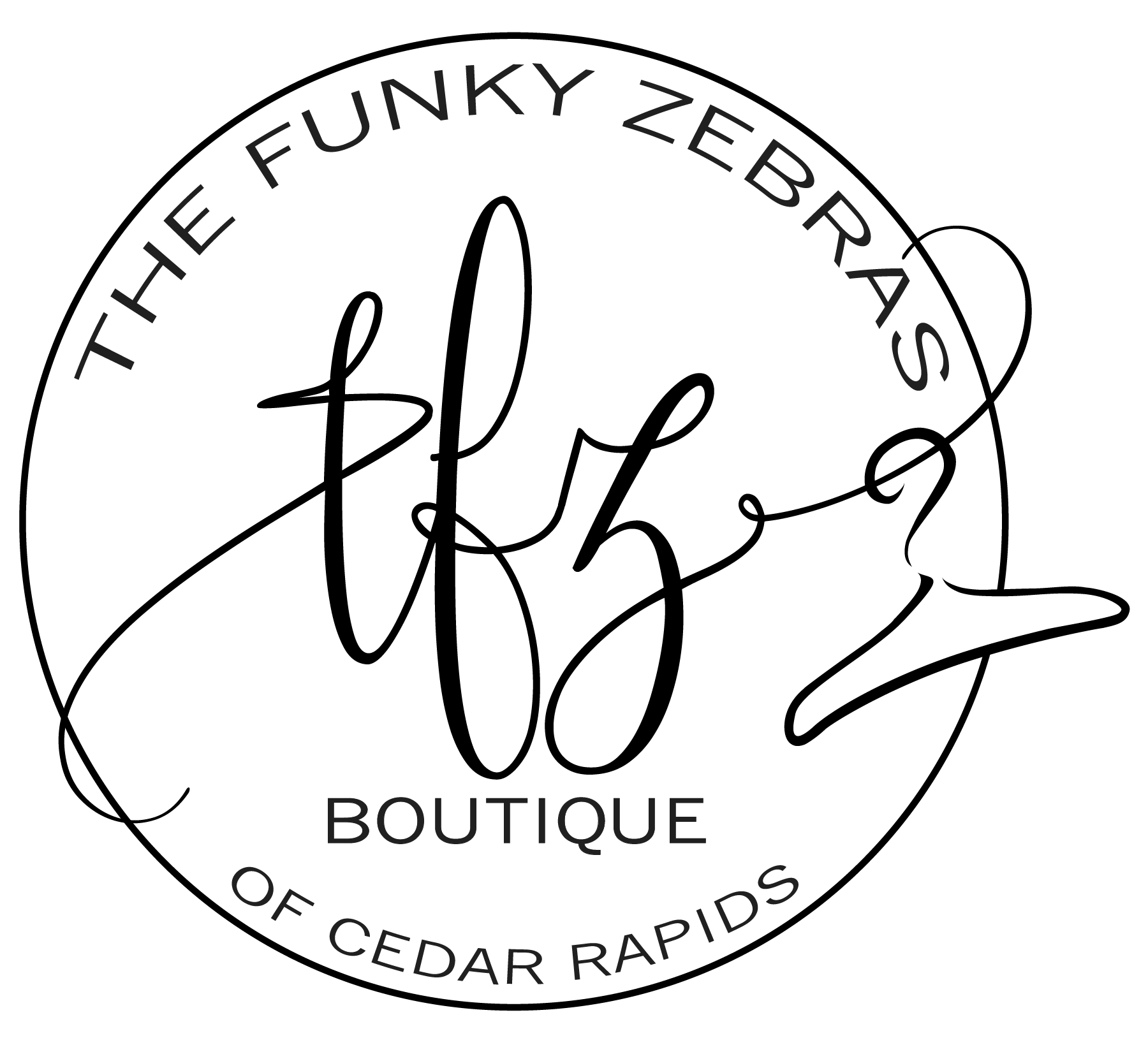 The Funky Zebras Cedar Rapids logo